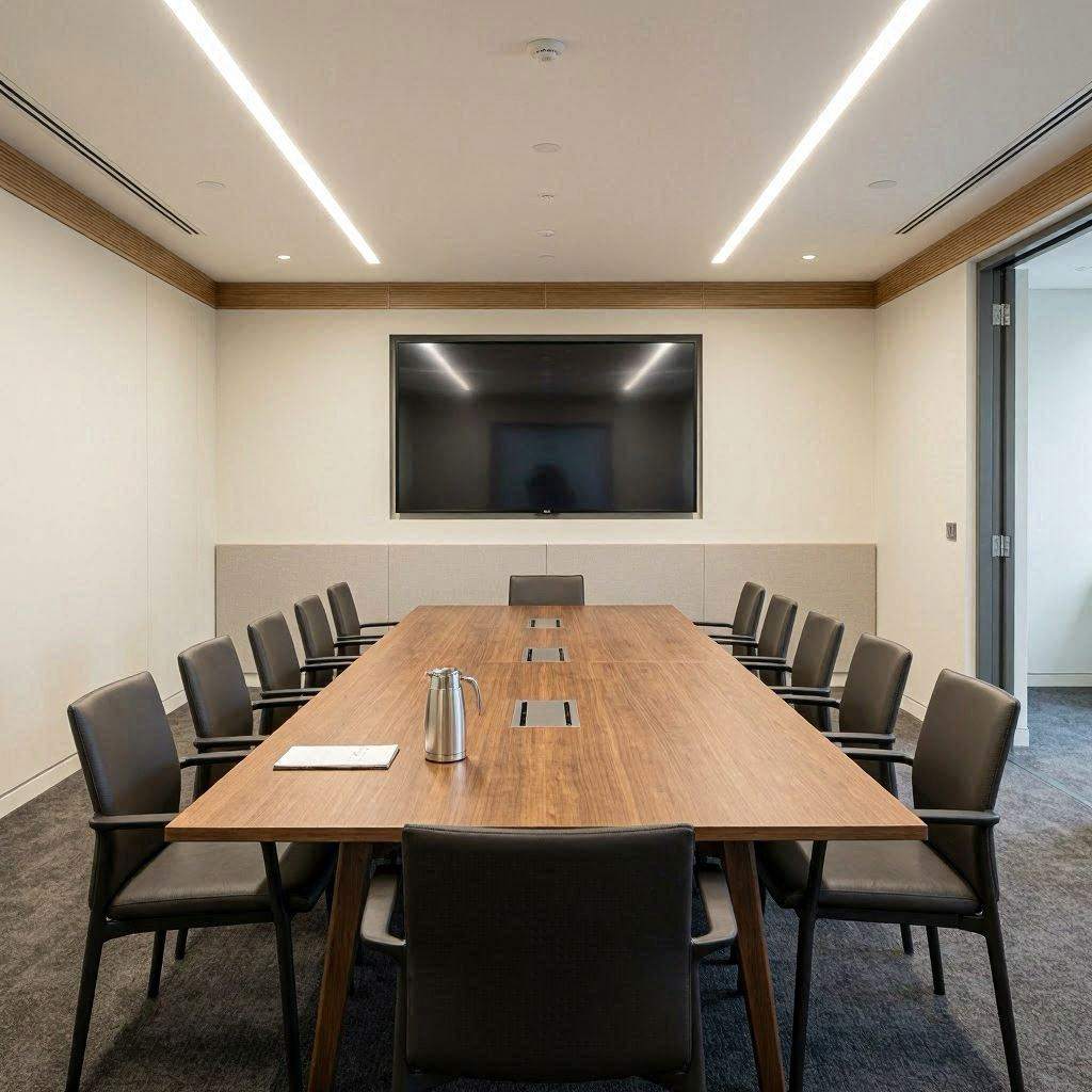 会议预约冲突对金融服务公司的写字楼办公企业长期发展规划会形成哪些连锁影响